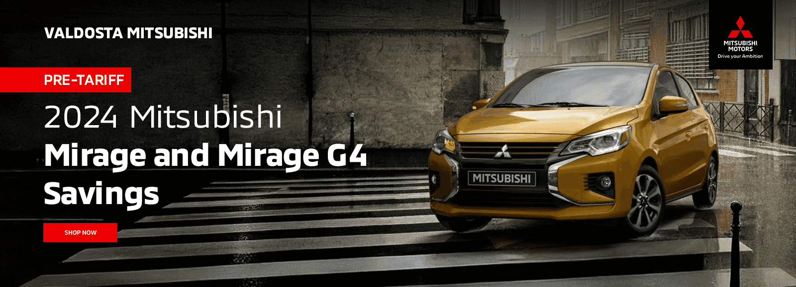 Pre-Tariff 2024 Mitsubishi Mirage and Mirage G4 Savings