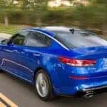Rear view of a 2019 Kia Optima