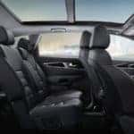 Side view of Kia Sorento's 3 rows of seating