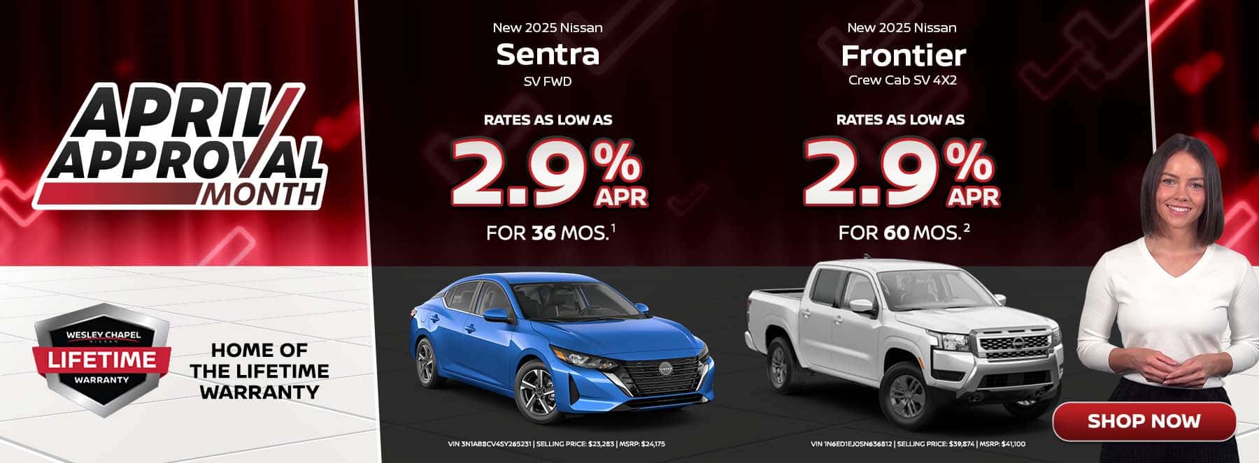 WesleyChapelNissan_Slide_Desktop_Incentive_1800x663_Combo_Sentra_Frontier_04-25