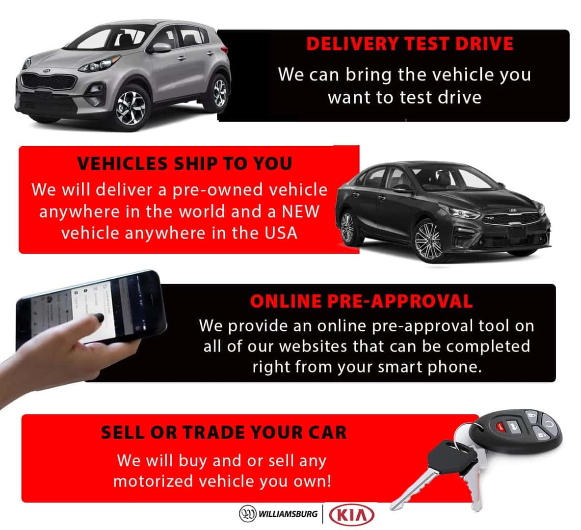 Williamsburg Way - Delivery Test Drive, Vehicles Ship To You, Online Pre-Approval, Sell or Trade Your Car