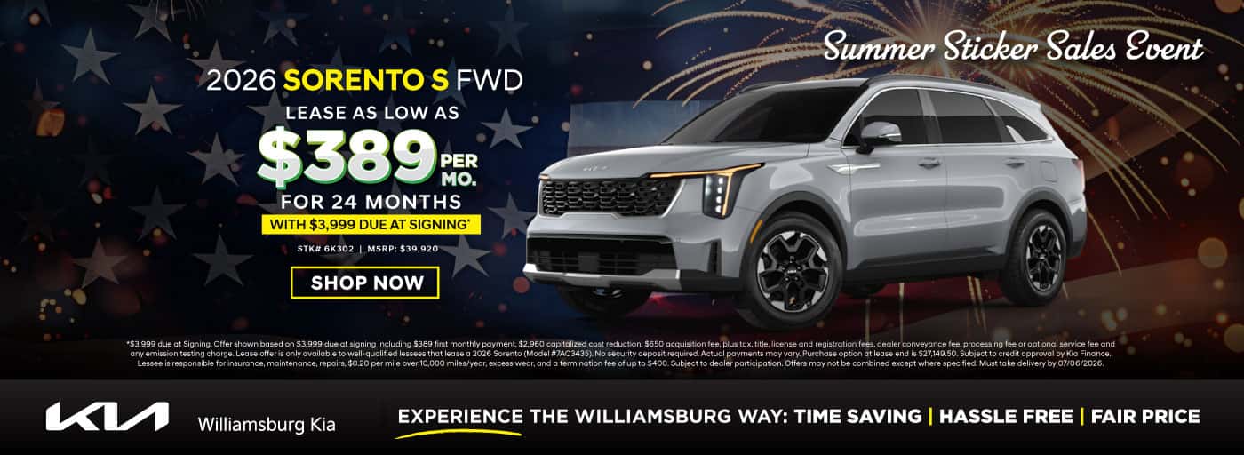 2026 SORENTO S FWD