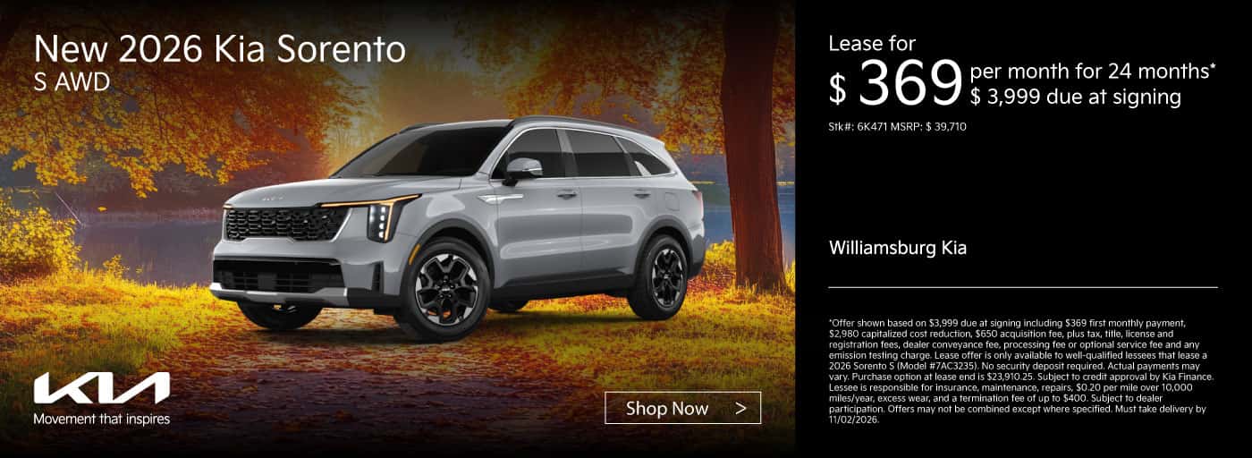 New '26 Kia Sorento