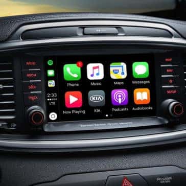 infotainment screen in 2019 Kia Sorento
