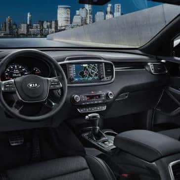 interior cabin of 2019 Kia Sorento