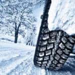 car driving in snow