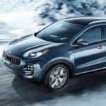 2019 sportage driving on snowy road