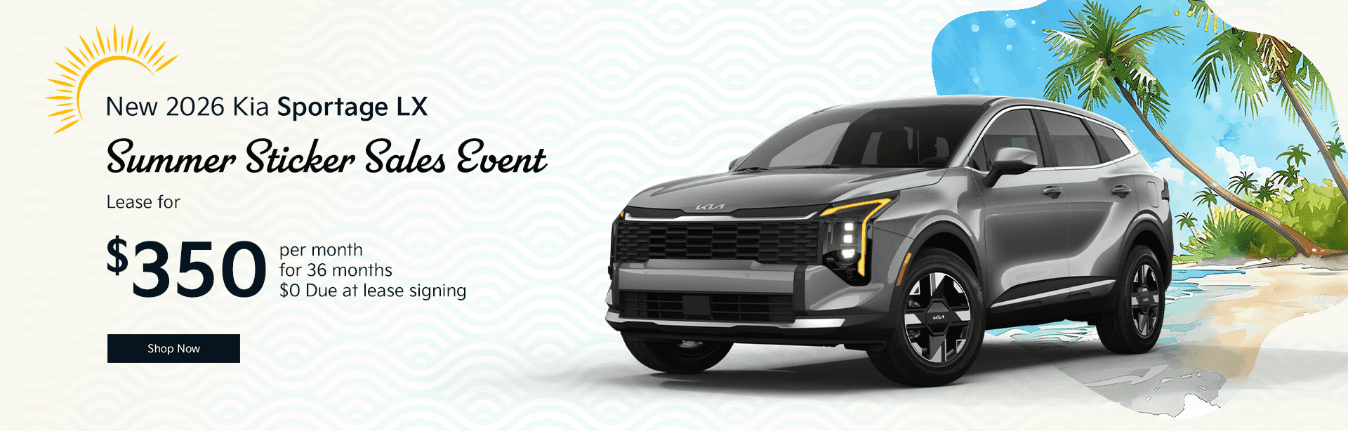 Kia Summer Sticker Sales Event New 2026 Kia Sportage LX